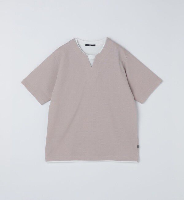 SHIPS「SHIPS: キー ネック フェイクレイヤード Tシャツ」|Tシャツ・カットソー|