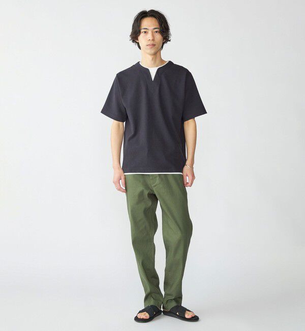 SHIPS「SHIPS: キー ネック フェイクレイヤード Tシャツ」|Tシャツ・カットソー|