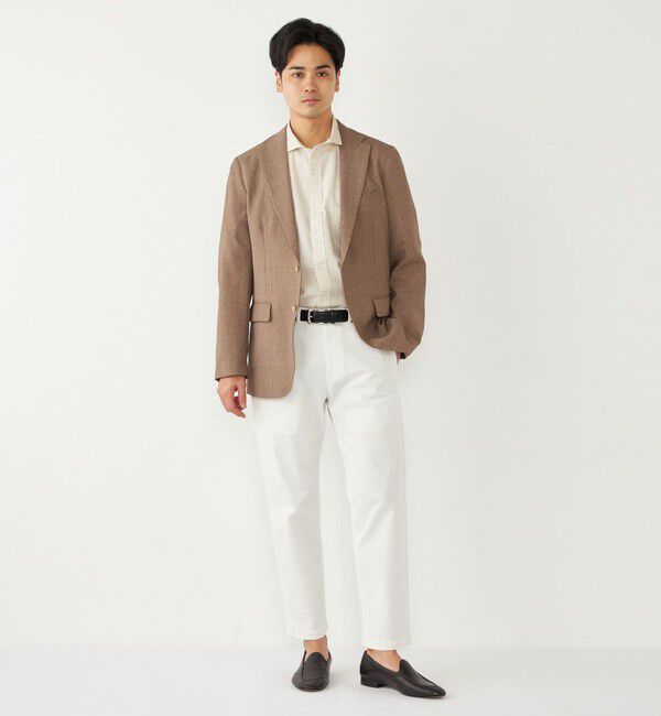 SHIPS Colors 「SHIPS Colors:〈洗濯機可能〉リップル プリント ワイドカラー ショートスリーブ シャツ」|シャツ・ブラウス|