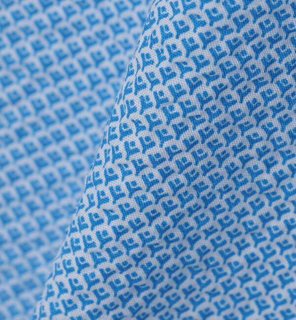 SHIPS Colors 「SHIPS Colors:〈洗濯機可能〉リップル プリント ワイドカラー ショートスリーブ シャツ」|シャツ・ブラウス|