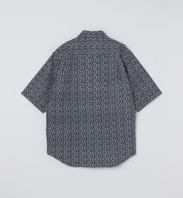 SHIPS Colors 「SHIPS Colors:〈洗濯機可能〉リップル プリント ワイドカラー ショートスリーブ シャツ」|シャツ・ブラウス|