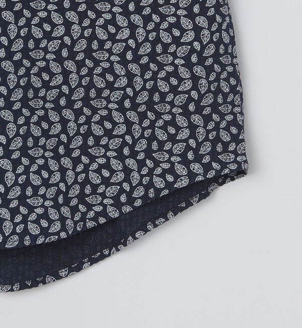 SHIPS Colors 「SHIPS Colors:〈洗濯機可能〉リップル プリント ワイドカラー ショートスリーブ シャツ」|シャツ・ブラウス|