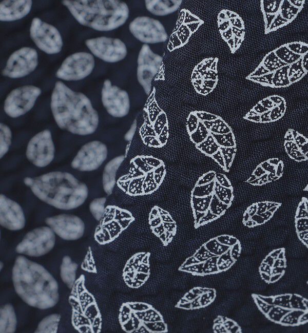 SHIPS Colors 「SHIPS Colors:〈洗濯機可能〉リップル プリント ワイドカラー ショートスリーブ シャツ」|シャツ・ブラウス|