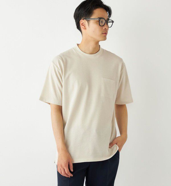 SHIPS Colors 「SHIPS Colors:〈吸水速乾〉リネンブレンド カノコ ビズ Tシャツ◇」|Tシャツ・カットソー|