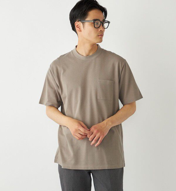 SHIPS Colors 「SHIPS Colors:〈吸水速乾〉リネンブレンド カノコ ビズ Tシャツ◇」|Tシャツ・カットソー|キャメル