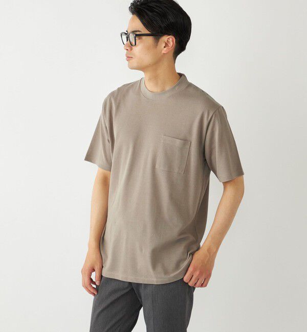 SHIPS Colors 「SHIPS Colors:〈吸水速乾〉リネンブレンド カノコ ビズ Tシャツ◇」|Tシャツ・カットソー|