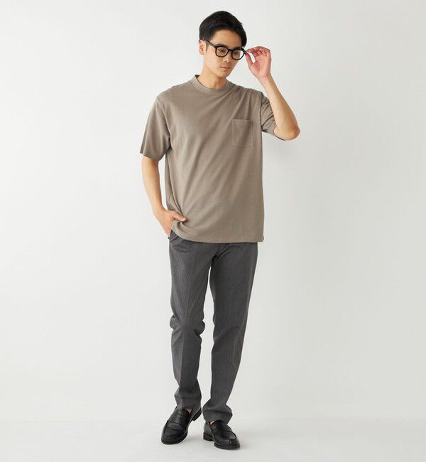 SHIPS Colors 「SHIPS Colors:〈吸水速乾〉リネンブレンド カノコ ビズ Tシャツ◇」|Tシャツ・カットソー|