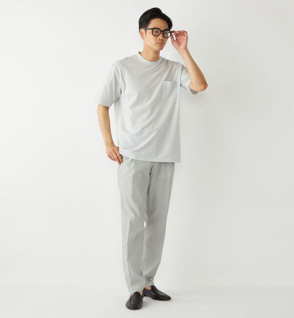 SHIPS Colors 「SHIPS Colors:〈吸水速乾〉リネンブレンド カノコ ビズ Tシャツ◇」|Tシャツ・カットソー|