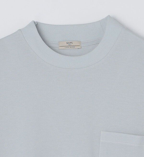 SHIPS Colors 「SHIPS Colors:〈吸水速乾〉リネンブレンド カノコ ビズ Tシャツ◇」|Tシャツ・カットソー|