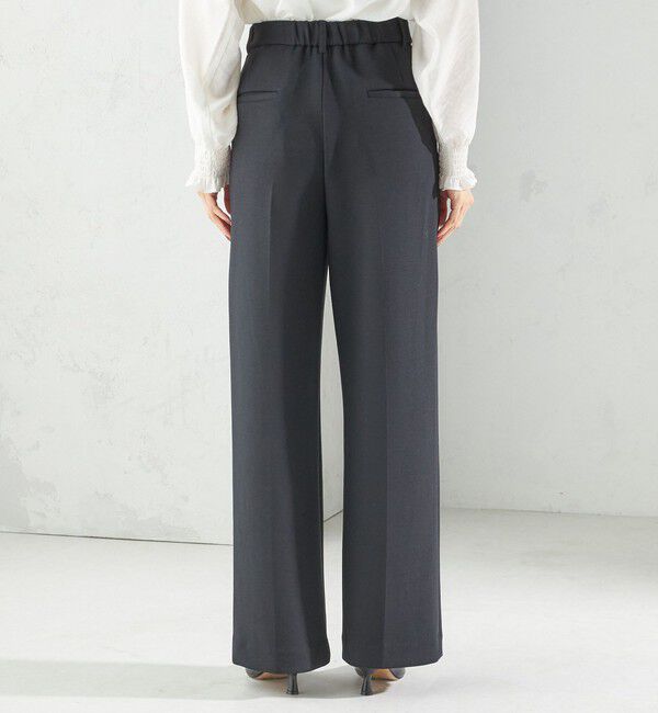 SHIPS for women「〈洗濯機可能 / セレモニー対応可〉ポリエステル レーヨン ダンボール ストレート パンツ」|その他|
