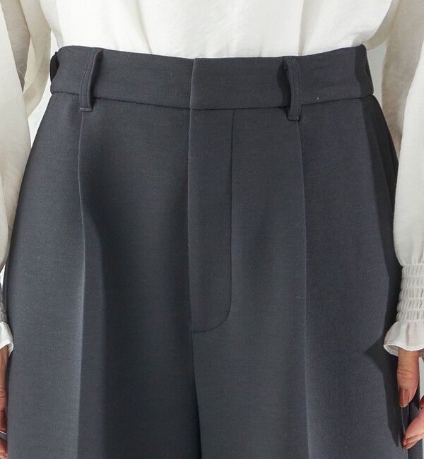 SHIPS for women「〈洗濯機可能 / セレモニー対応可〉ポリエステル レーヨン ダンボール ストレート パンツ」|その他|