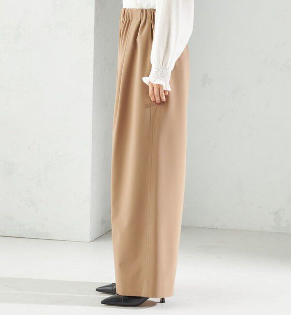 SHIPS for women「〈洗濯機可能〉ストレッチ ツイル イージー タック パンツ」|その他|