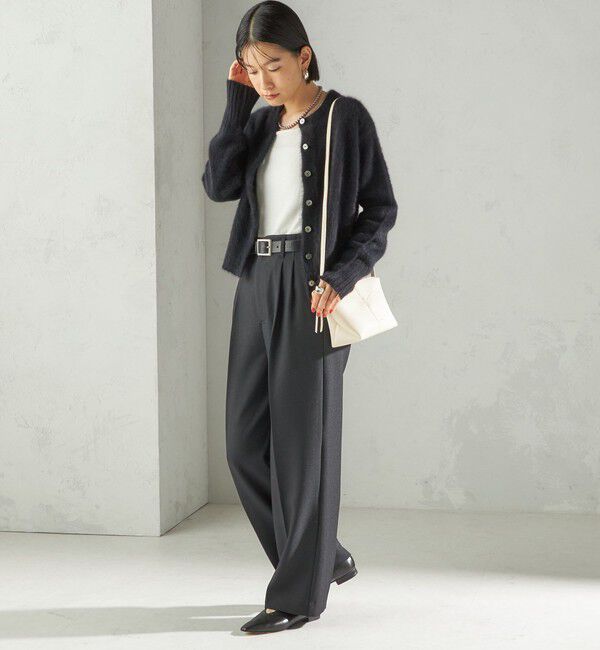 SHIPS for women「〈手洗い可能〉フォックス クルーネック ニット カーディガン」|カーディガン|