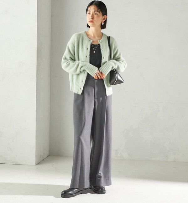 SHIPS for women「〈手洗い可能〉フォックス クルーネック ニット カーディガン」|カーディガン|