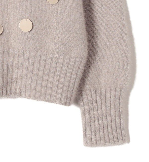 SHIPS for women「〈手洗い可能〉フォックス スパンコール クルーネック ニット」|ニット・セーター|