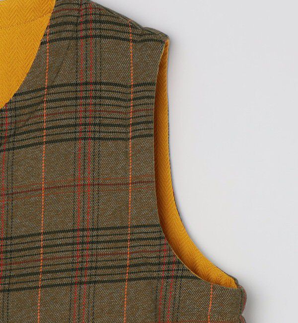 SHIPS「ORIGINAL MADRAS TRADING COMPANY: REVERSIBLE FLECKED WEAVE VEST」|ダウンベスト・ベスト|