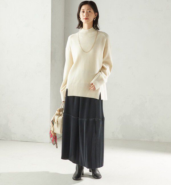 SHIPS for women「〈手洗い可能〉サテン プリーツ ティアード スカート」|スカート|