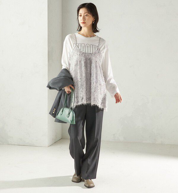 SHIPS for women「〈手洗い可能〉前後 2WAY レース キャミソール」|キャミソール|