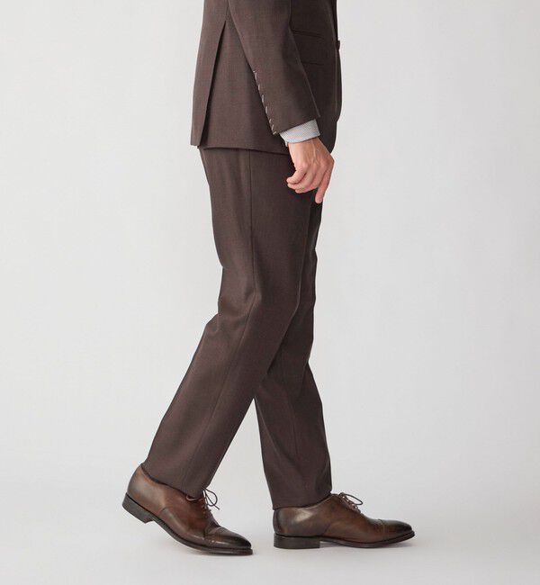 SHIPS「Valditaro: ウール ブラウン ソリッド スーツ」|スーツ|