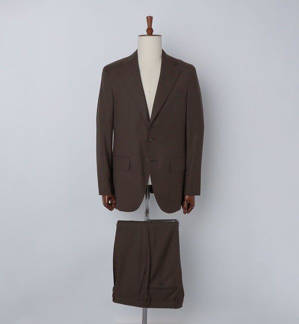 SHIPS「Valditaro: ウール ブラウン ソリッド スーツ」|スーツ|