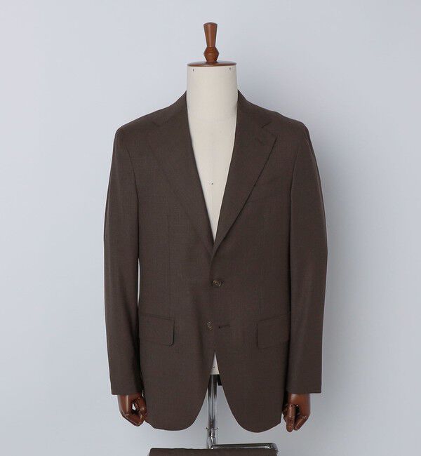 SHIPS「Valditaro: ウール ブラウン ソリッド スーツ」|スーツ|