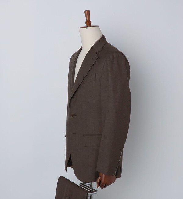 SHIPS「Valditaro: ウール ブラウン ソリッド スーツ」|スーツ|