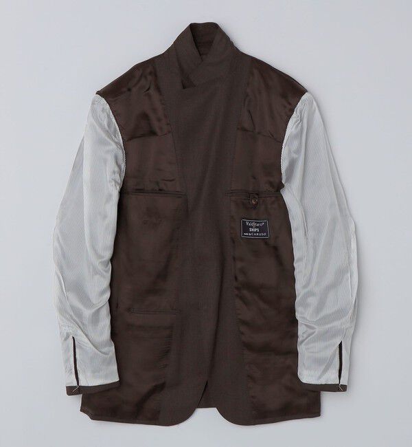 SHIPS「Valditaro: ウール ブラウン ソリッド スーツ」|スーツ|