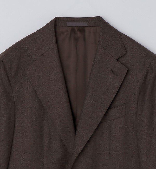 SHIPS「Valditaro: ウール ブラウン ソリッド スーツ」|スーツ|