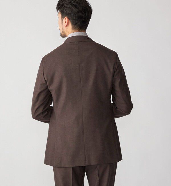 SHIPS「Valditaro: ウール ブラウン ソリッド スーツ」|スーツ|