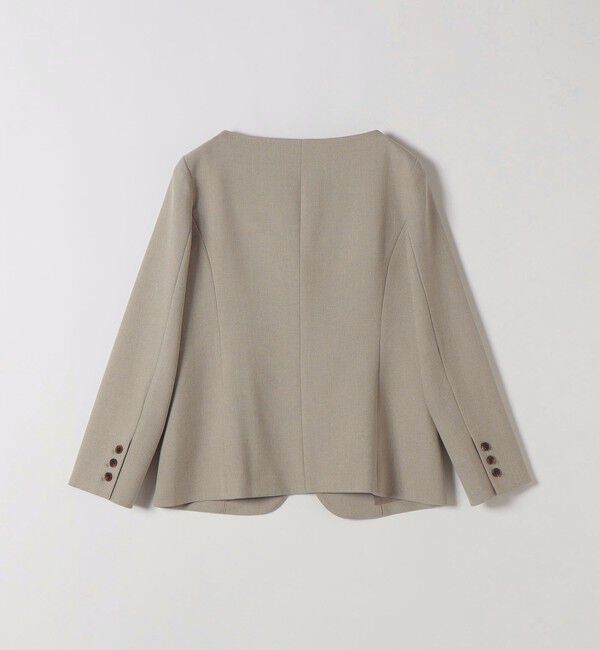 SHIPS any「SHIPS any:〈洗濯機可能〉シャーク ノーカラー ジャケット」|ノーカラージャケット|