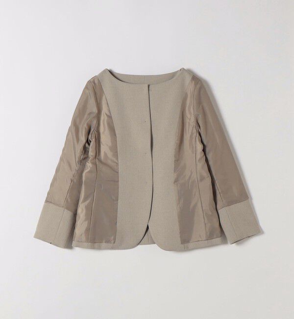 SHIPS any「SHIPS any:〈洗濯機可能〉シャーク ノーカラー ジャケット」|ノーカラージャケット|