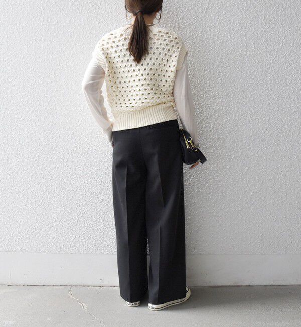 SHIPS any「SHIPS any:〈洗濯機可能〉シャーク タック ワイド パンツ」|その他|