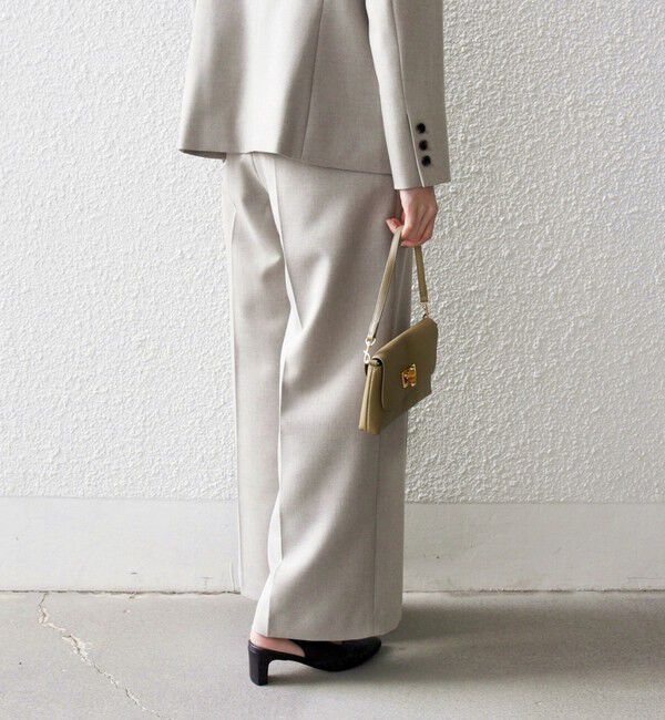 SHIPS any「SHIPS any:〈洗濯機可能〉シャーク タック ワイド パンツ」|その他|