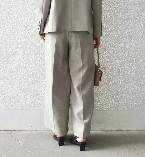 SHIPS any「SHIPS any:〈洗濯機可能〉シャーク タック ワイド パンツ」|その他|