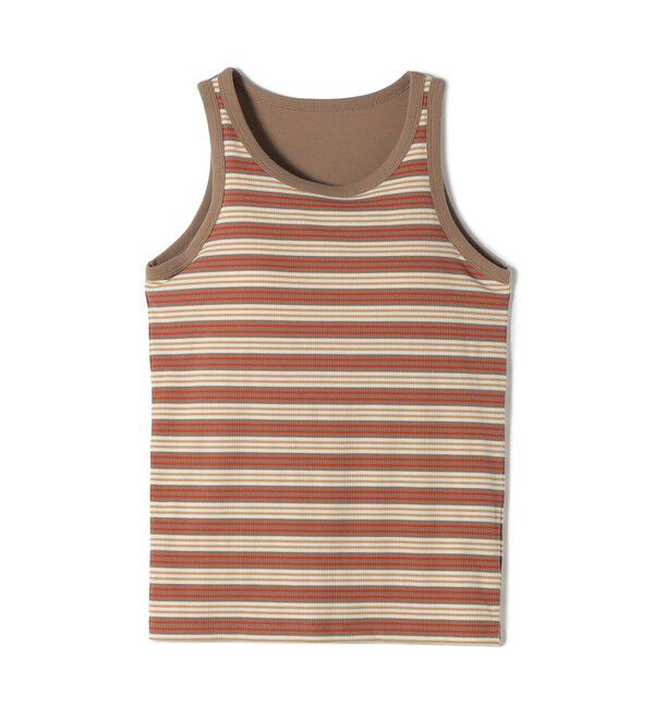 SHIPS Colors 「《予約》SHIPS Colors:〈手洗い可能〉ボーダー カップ タンクトップ◆」|タンクトップ|