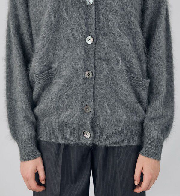 DES PRES「ピュアカシミヤファー Vネックカーディガン」|カーディガン|