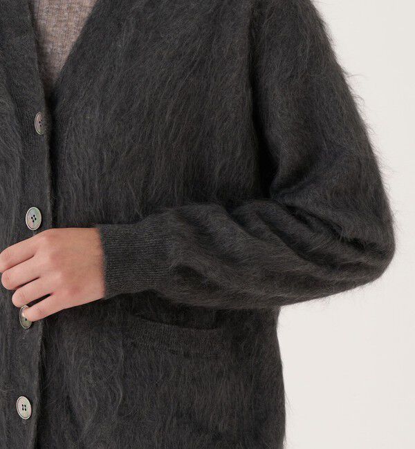 DES PRES「ピュアカシミヤファー Vネックカーディガン」|カーディガン|