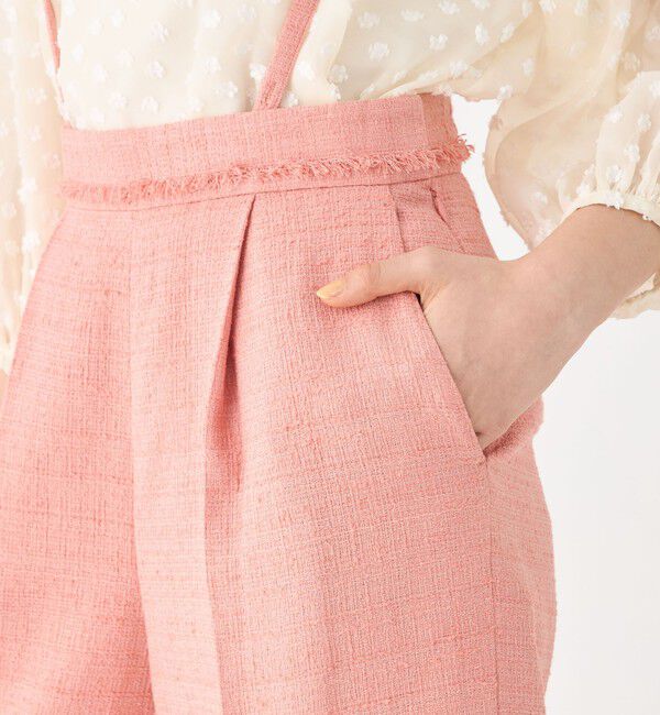 Ballsey「ライトスラブツイード サスペンダーワイドパンツ」|その他|