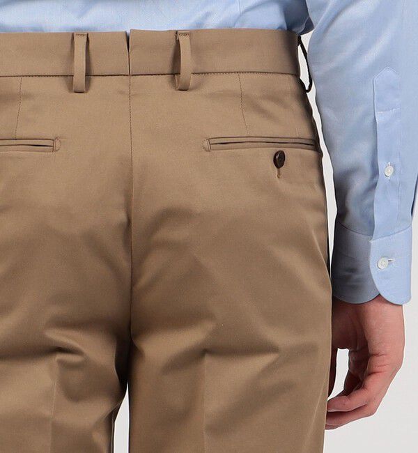 TOMORROWLAND MENS「コットンポリエステル 1プリーツスリムスラックス」|スラックス|