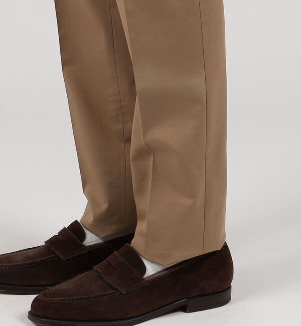 TOMORROWLAND MENS「コットンポリエステル 1プリーツスリムスラックス」|スラックス|