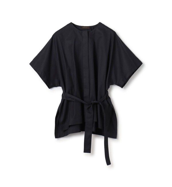 TOMORROWLAND collection「コットンギャバジン ベルテッドシャツ」|シャツ・ブラウス|69 ネイビー