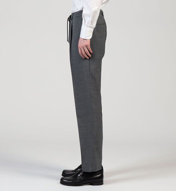 TOMORROWLAND MENS「Super120'sウールポリエステル 1プリーツイージースラックス」|スラックス|