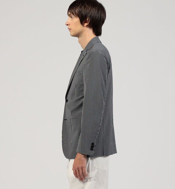 TOMORROWLAND MENS「ポリエステルウールサッカー シングルブレステッド2Bジャケット」|テーラードジャケット|