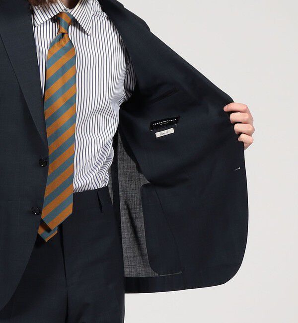 TOMORROWLAND MENS「Super120'sウールポリエステル シングルブレステッド2Bジャケット」|テーラードジャケット|