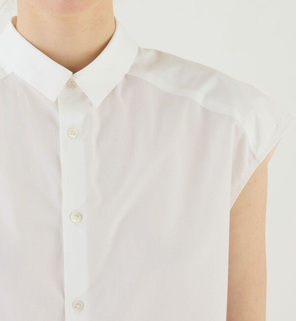 GALERIE VIE「コットンブロード スリーブレスシャツ」|シャツ・ブラウス|