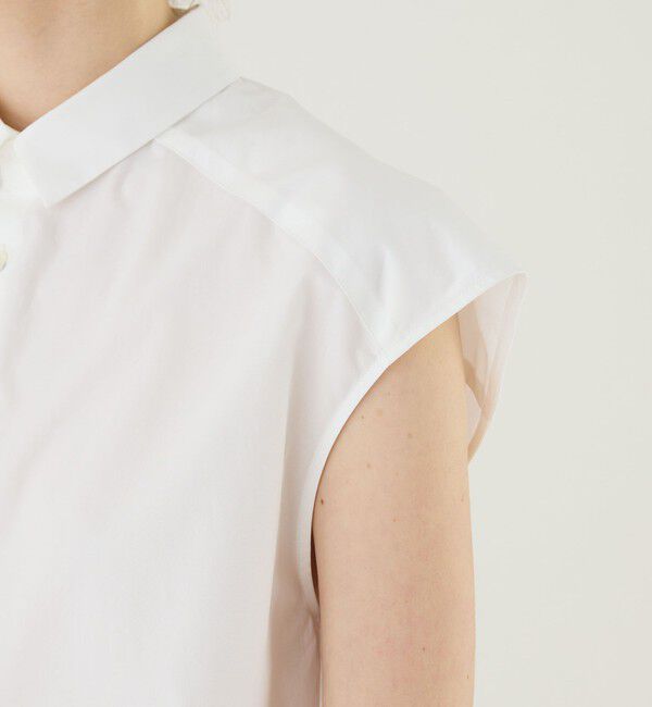 GALERIE VIE「コットンブロード スリーブレスシャツ」|シャツ・ブラウス|