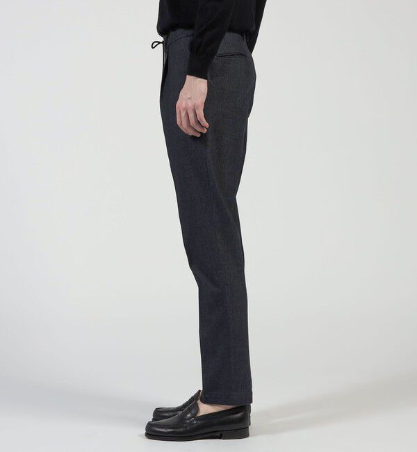 TOMORROWLAND MENS「コットンポリエステル モールスキン 1プリーツ イージースラックス」|スラックス|