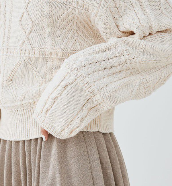 GALERIE VIE「ガンジーニット クルーネックプルオーバー」|ニット・セーター|