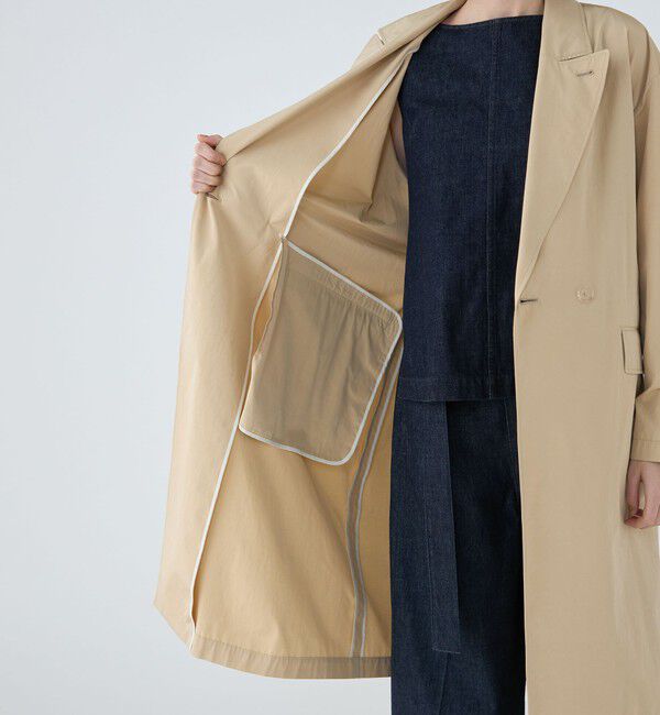 MACPHEE「ウォーターレぺレントタフタ ベルテッドコート」|チェスターコート|