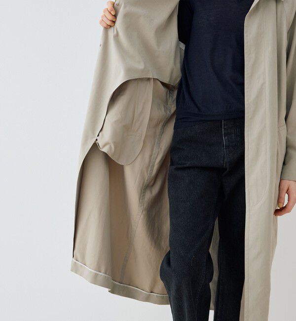 GALERIE VIE「ピーチクロス バルカラーコート」|ステンカラーコート|